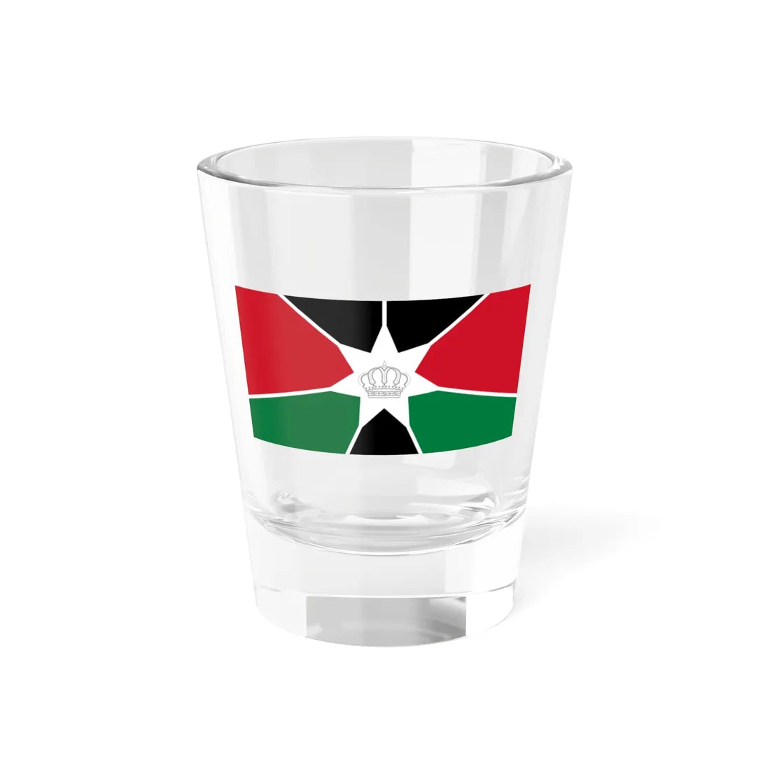 Royal Standard of the Crown Prince of Jordan (Jordan) Shot Glass 1.5oz 1.5oz - Go Mug Yourself