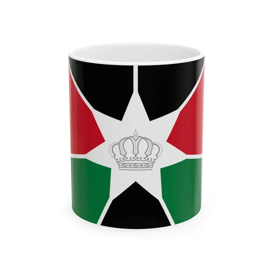 Royal Standard of the Crown Prince of Jordan (Jordan) White Coffee Mug 11oz - Go Mug Yourself