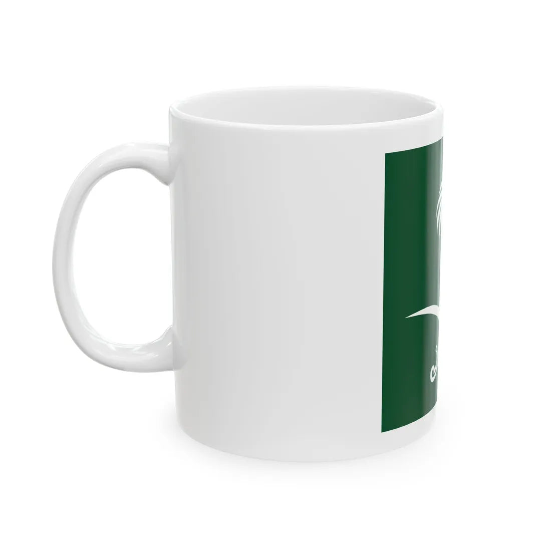 Royal Standard of the Crown Prince of Kingdom of Saudi Arabia (Saudi Arabia) White Coffee Mug - Go Mug Yourself