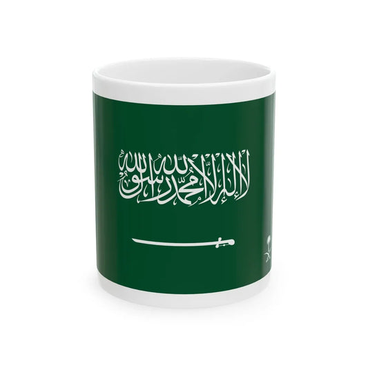 Royal Standard of the Crown Prince of Saudi Arabia (Saudi Arabia) White Coffee Mug 11oz - Go Mug Yourself