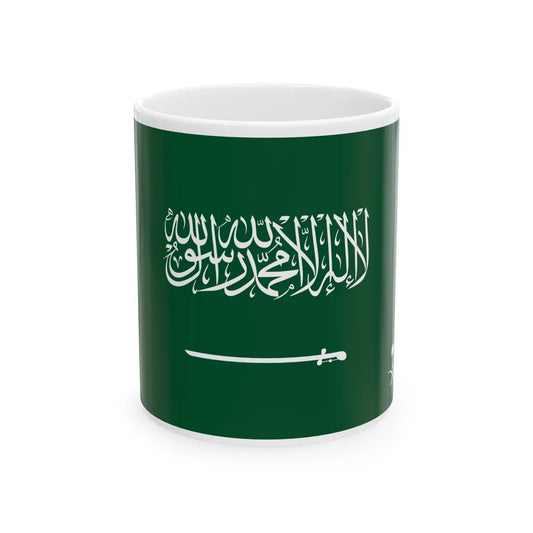 Royal Standard of the Crown Prince of Saudi Arabia (Saudi Arabia) White Coffee Mug 11oz - Go Mug Yourself