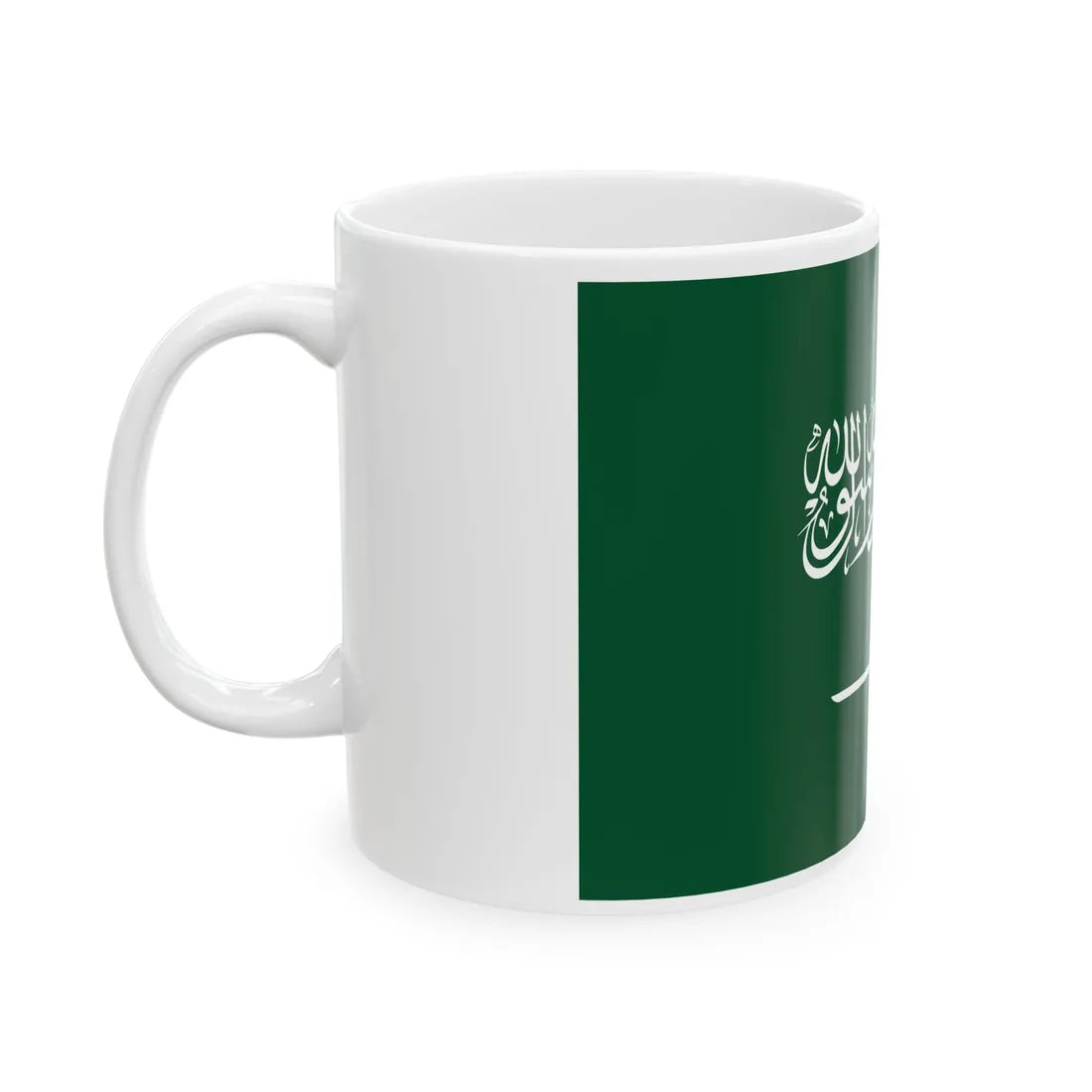 Royal Standard of the Crown Prince of Saudi Arabia (Saudi Arabia) White Coffee Mug - Go Mug Yourself