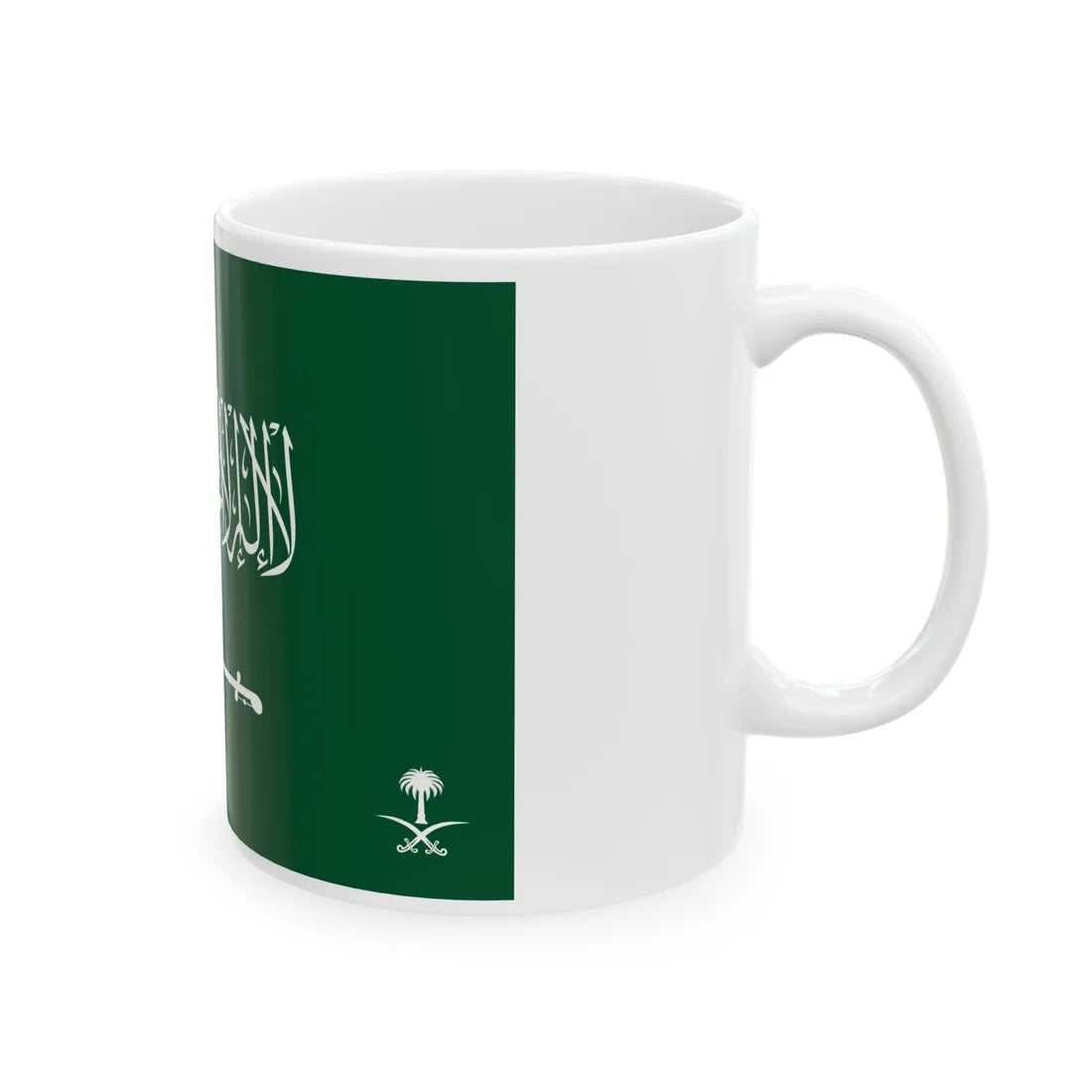 Royal Standard of the Crown Prince of Saudi Arabia (Saudi Arabia) White Coffee Mug - Go Mug Yourself