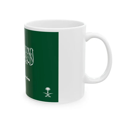 Royal Standard of the Crown Prince of Saudi Arabia (Saudi Arabia) White Coffee Mug - Go Mug Yourself