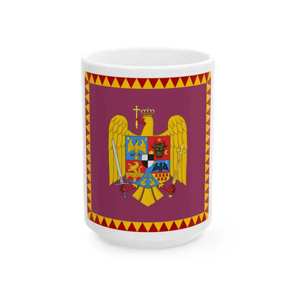 Royal Standard of the Crown Princess of Romania (Oman) White Coffee Mug 15oz - Go Mug Yourself