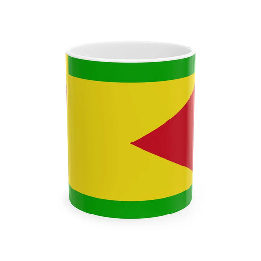 Royal Standard of the Great-Great-Grandchild of the Sultan of Brunei (Brunei) White Coffee Mug 11oz - Go Mug Yourself