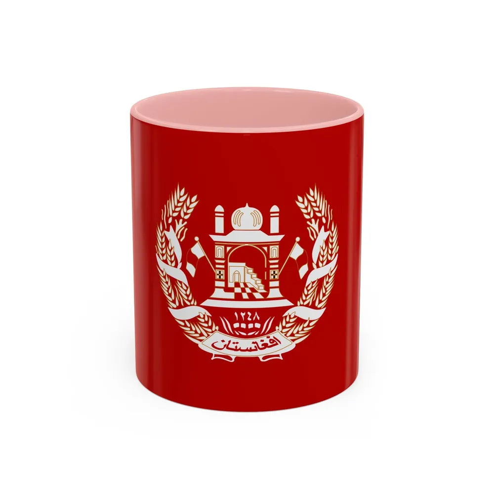 Royal Standard of the King of Afghanistan 1931 to 1973 - Accent Coffee Mug 11oz Pink - Go Mug Yourself