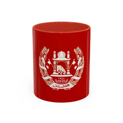Royal Standard of the King of Afghanistan 1931 to 1973 - Accent Coffee Mug 11oz Red - Go Mug Yourself