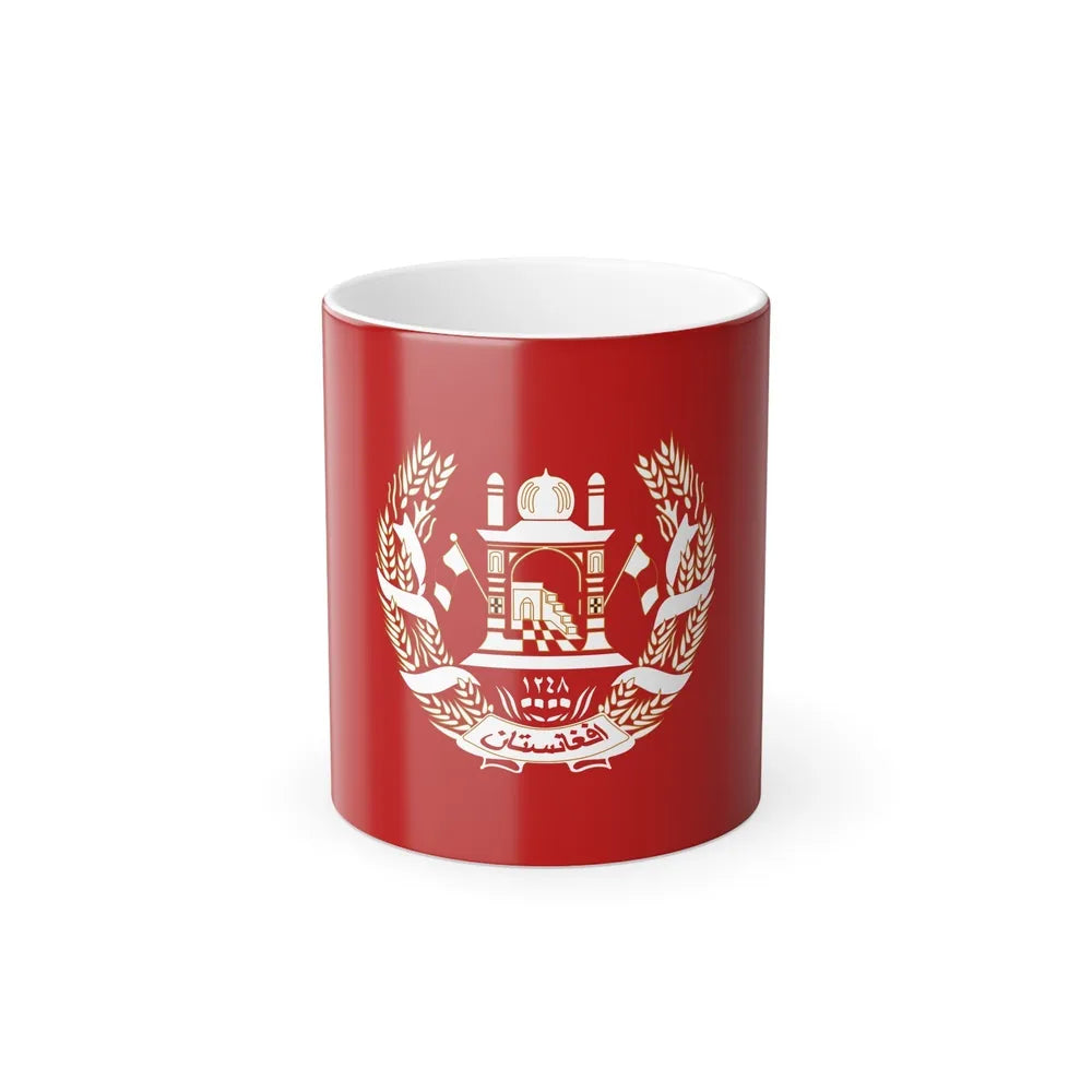 Royal Standard of the King of Afghanistan 1931 to 1973 - Color Changing Coffee Mug-11oz-Go Mug Yourself