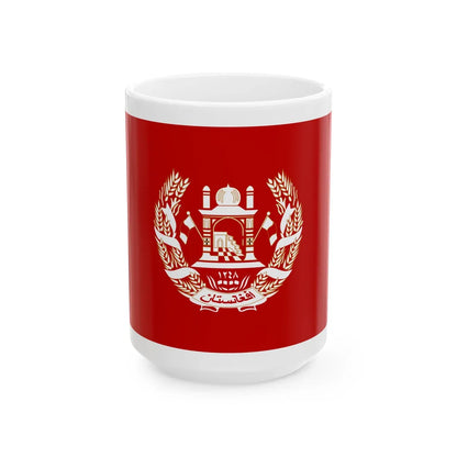 Royal Standard of the King of Afghanistan 1931 to 1973 - White Coffee Mug 15oz - Go Mug Yourself