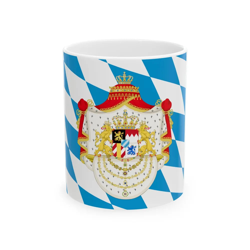 Royal Standard of the King of Bavaria 1835-1914 (Germany) White Coffee Mug 11oz - Go Mug Yourself