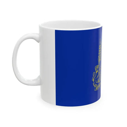 Royal Standard of the King of Cambodia (Cambodia) White Coffee Mug - Go Mug Yourself