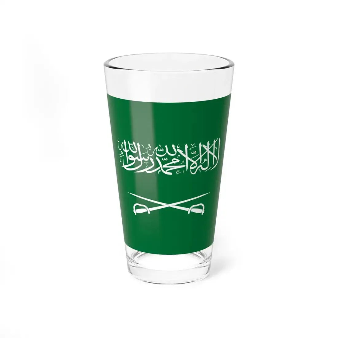Royal Standard of the King of Saudi Arabia 1953-1964 (Saudi Arabia) Pint Glass 16oz 16oz - Go Mug Yourself