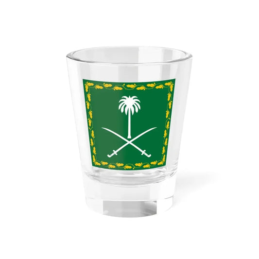 Royal Standard of the King of Saudi Arabia 1964-1973 (Saudi Arabia) Shot Glass 1.5oz 1.5oz - Go Mug Yourself