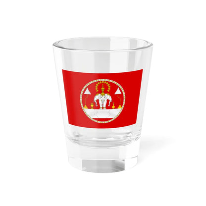 Royal Standard of the Kingdom of Laos (Laos) Shot Glass 1.5oz 1.5oz - Go Mug Yourself