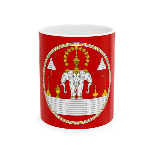 Royal Standard of the Kingdom of Laos (Laos) White Coffee Mug 11oz - Go Mug Yourself