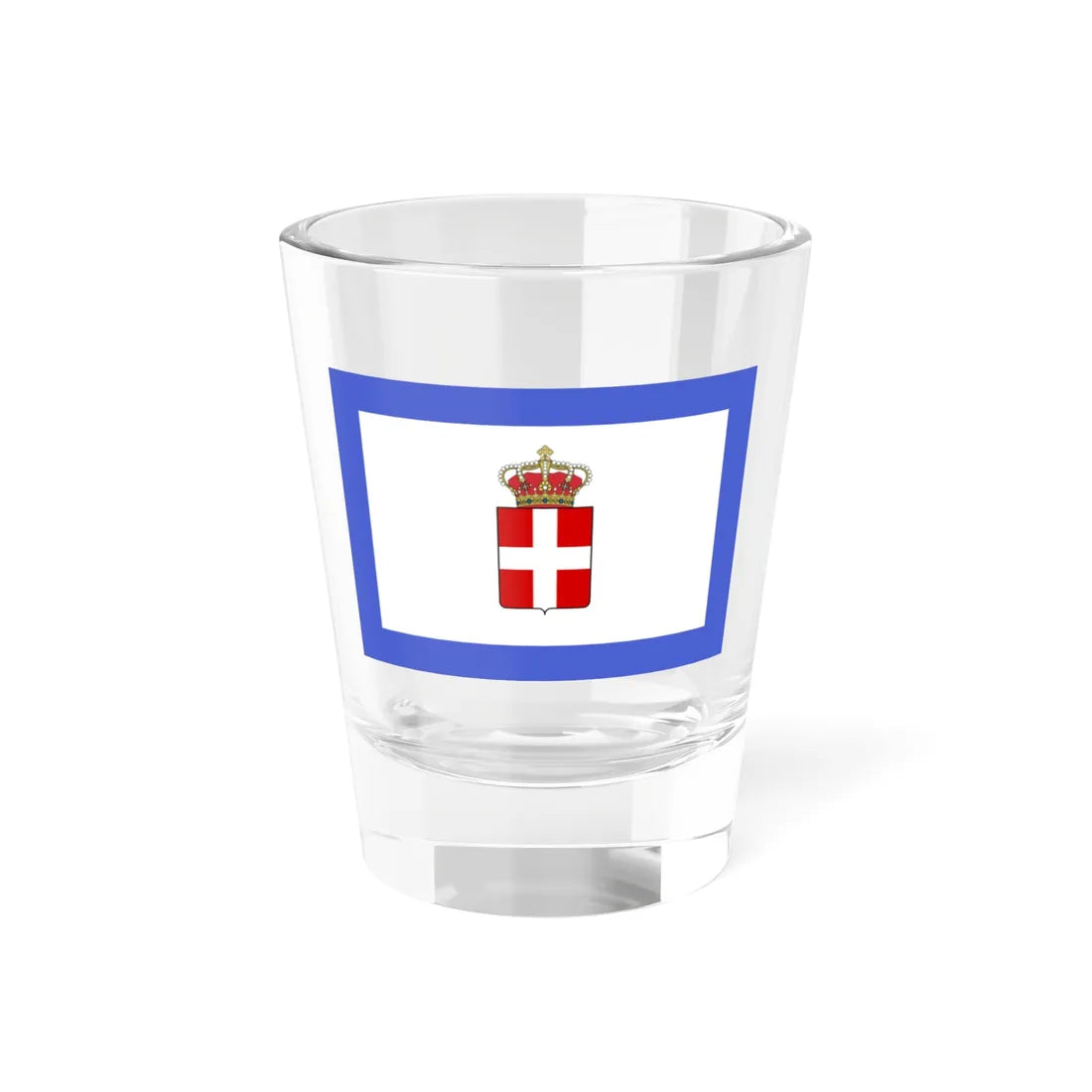 Royal standard of the Kingdom of Sardinia 1834 - 1848 (Italy) Shot Glass 1.5oz 1.5oz - Go Mug Yourself
