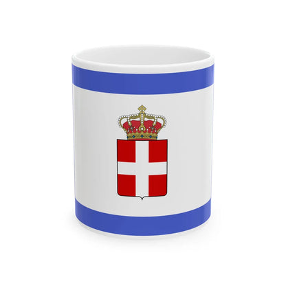 Royal standard of the Kingdom of Sardinia 1834 - 1848 (Italy) White Coffee Mug 11oz - Go Mug Yourself