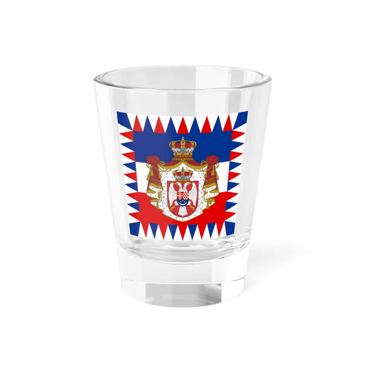 Royal Standard of the Kingdom of Yugoslavia variant 1920s to 1937 (Yugoslavia) Shot Glass 1.5oz 1.5oz - Go Mug Yourself