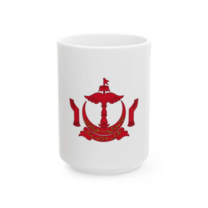 Royal Standard of the Pengiran Bendahara Non-Gahara (Brunei) White Coffee Mug 15oz - Go Mug Yourself
