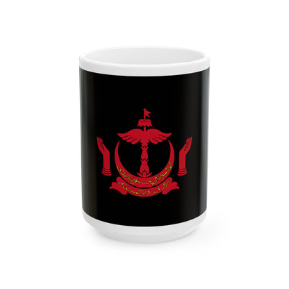 Royal Standard of the Pengiran Pemancha Non-Gahara (Brunei) White Coffee Mug-15oz-Go Mug Yourself
