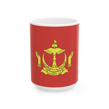Royal Standard of the Pengiran Temenggong Non-Gahara (Brunei) White Coffee Mug 15oz - Go Mug Yourself