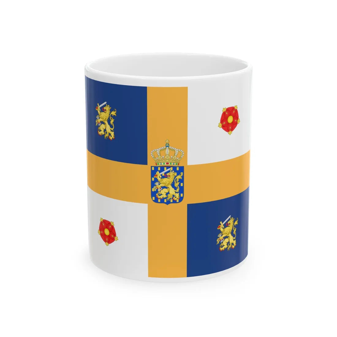 Royal Standard of the Prince Consort of the Netherlands 1948-1980 (Netherlands) White Coffee Mug 11oz - Go Mug Yourself