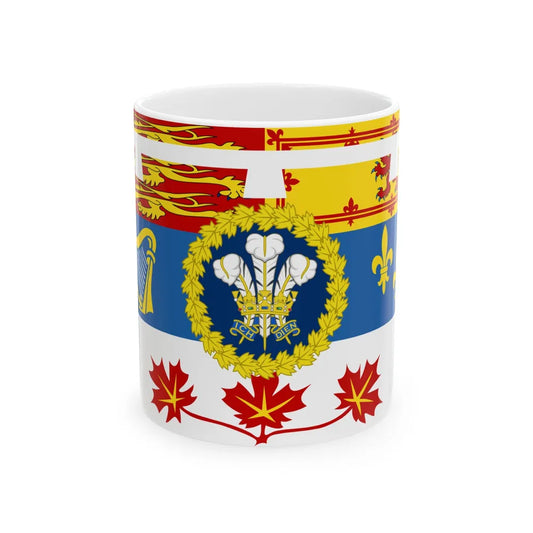 Royal Standard of the Prince of Wales in Canada (Canada) White Coffee Mug 11oz - Go Mug Yourself