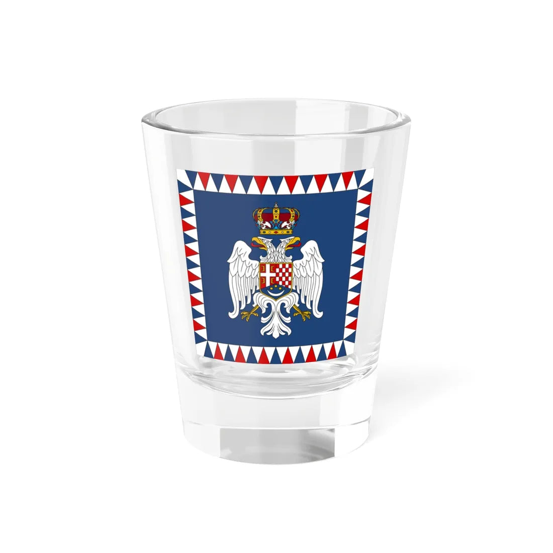 Royal Standard of the Prince Regent of Yugoslavia 1937-1941 (Yugoslavia) Shot Glass 1.5oz 1.5oz - Go Mug Yourself