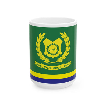 Royal Standard of the Raja Muda of Perlis (Malaysia) White Coffee Mug 15oz - Go Mug Yourself