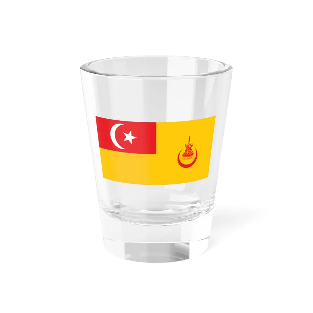 Royal Standard of the Sultan of Selangor (Malaysia) Shot Glass 1.5oz 1.5oz - Go Mug Yourself