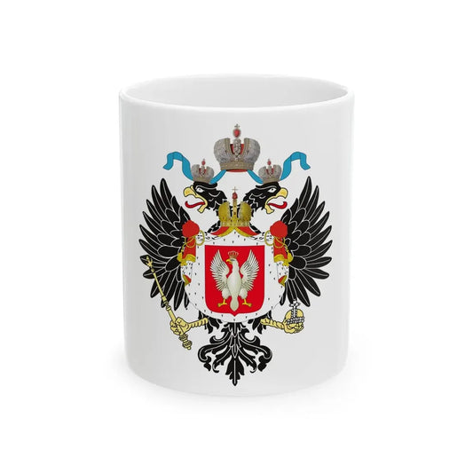 Royal Standard of the Tsar of Poland 1815-1830 (Poland) White Coffee Mug 11oz - Go Mug Yourself