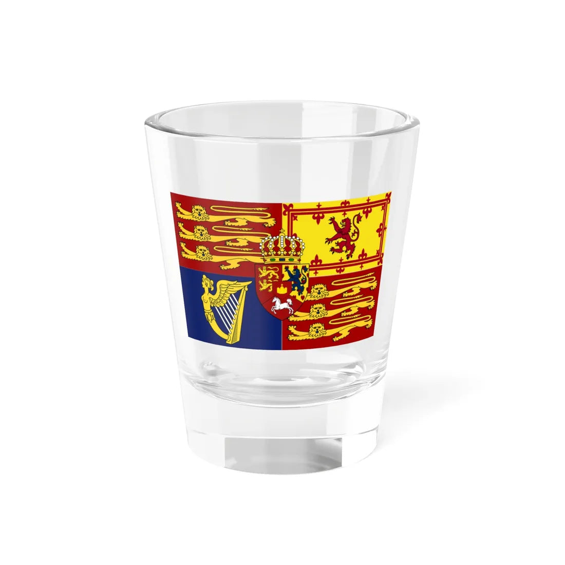 Royal Standard of the United Kingdom 1816-1837 (Germany) Shot Glass 1.5oz 1.5oz - Go Mug Yourself