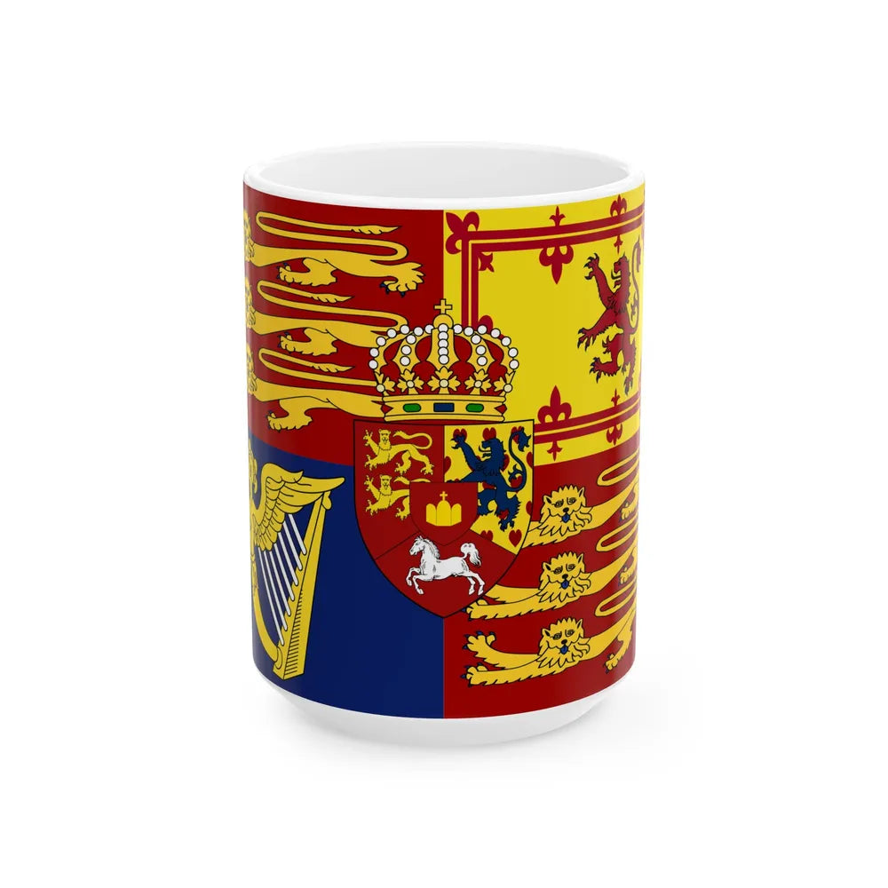 Royal Standard of the United Kingdom 1816-1837 (Germany) White Coffee Mug 15oz - Go Mug Yourself