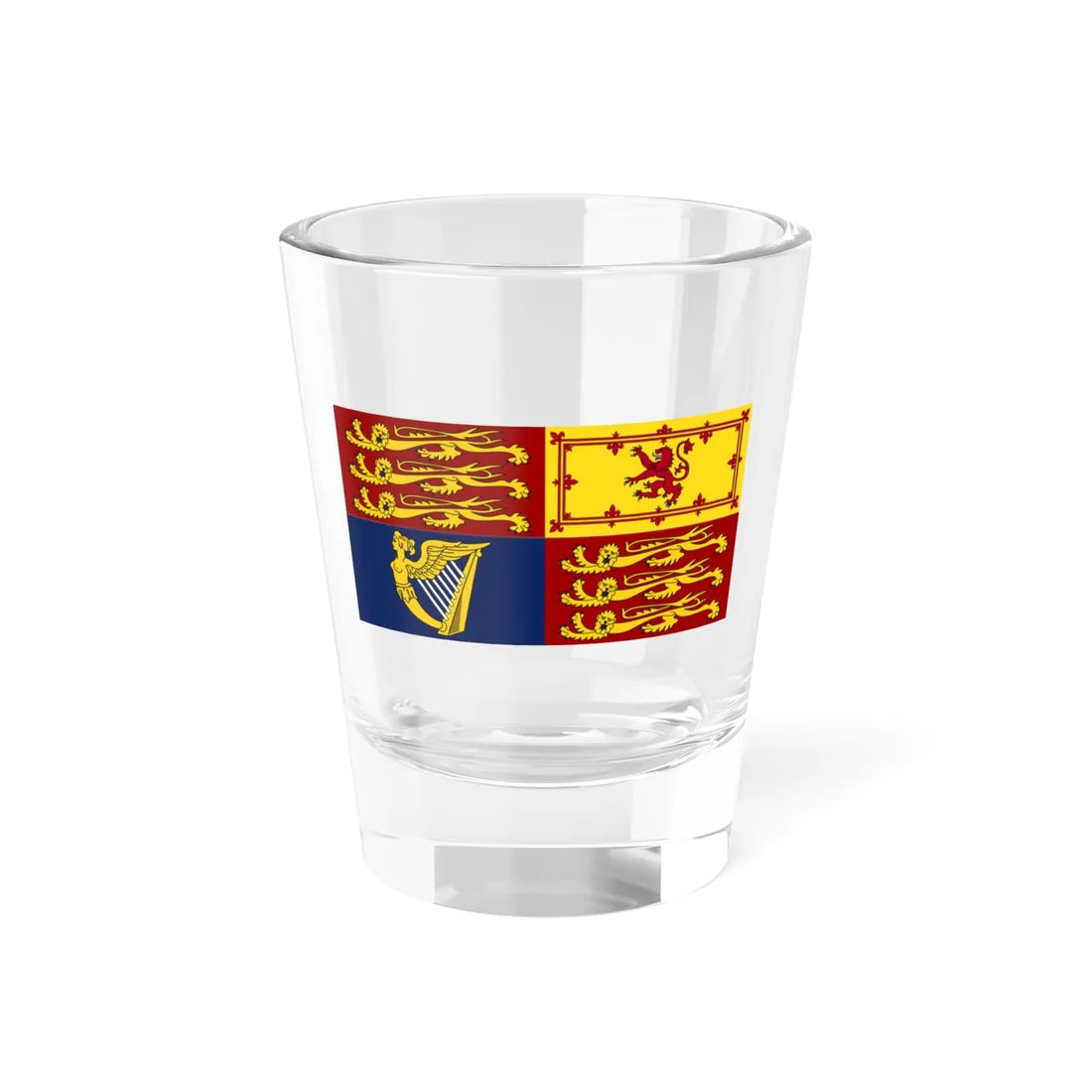 Royal Standard of the United Kingdom (Canada) Shot Glass 1.5oz 1.5oz - Go Mug Yourself