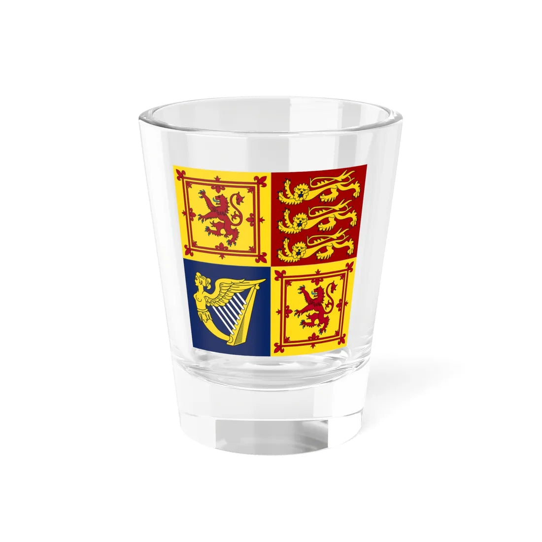 Royal Standard of the United Kingdom in Scotland 1-1 (United Kingdom) Shot Glass 1.5oz 1.5oz - Go Mug Yourself