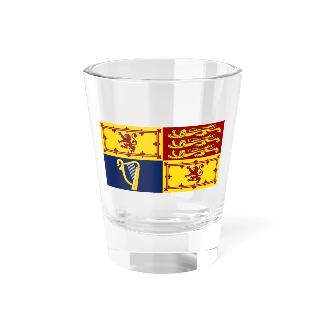 Royal Standard of the United Kingdom in Scotland variant (Scotland) Shot Glass 1.5oz 1.5oz - Go Mug Yourself