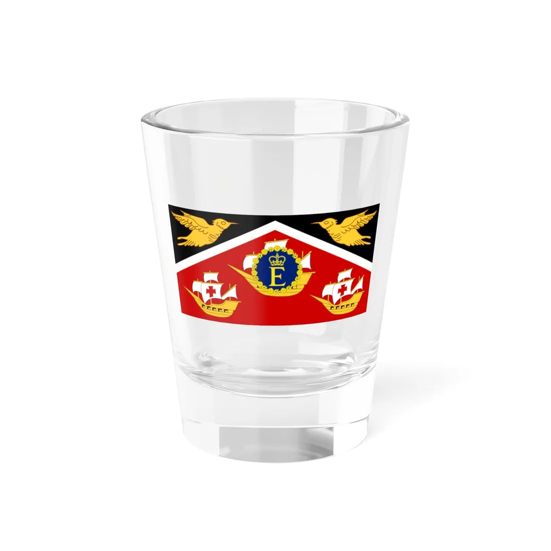 Royal Standard of Trinidad and Tobago 1962-1976 (Trinidad and Tobago) Shot Glass 1.5oz 1.5oz - Go Mug Yourself