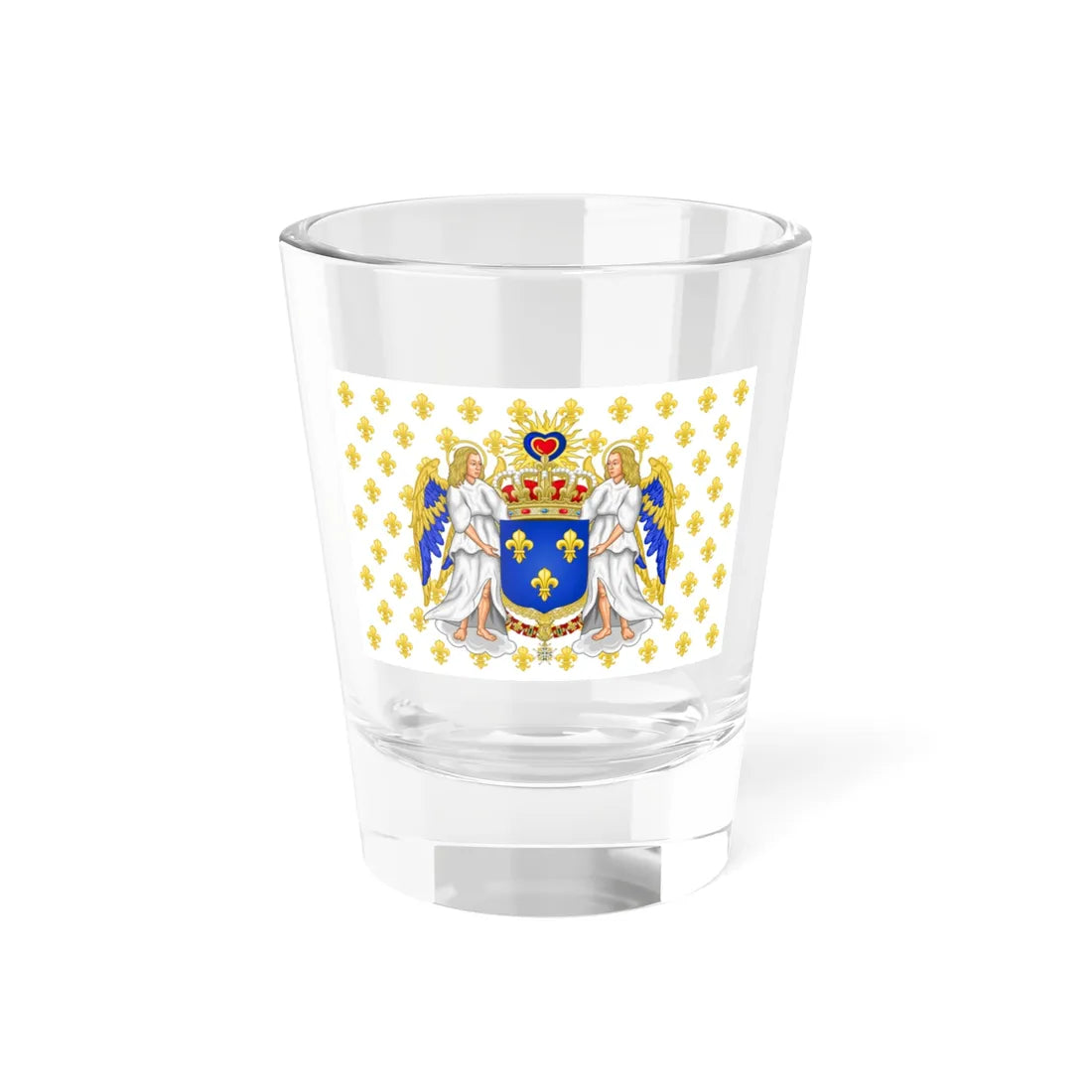 Royal Standard raised in the presence of the King of France legitimist version since 1962 1 (France) Shot Glass 1.5oz 1.5oz - Go Mug Yourself