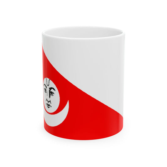 Royal standards of the Shah Dynasty 19th century (Nepal) White Coffee Mug-11oz-Go Mug Yourself