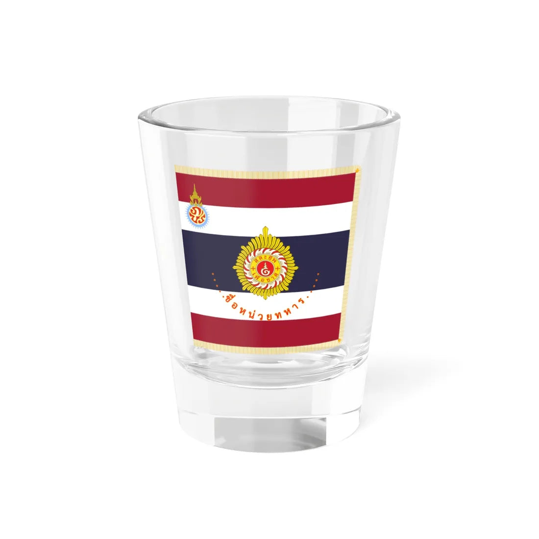 Royal Thai Army Unit Colours 1949-1979 (Cambodia) Shot Glass 1.5oz 1.5oz - Go Mug Yourself