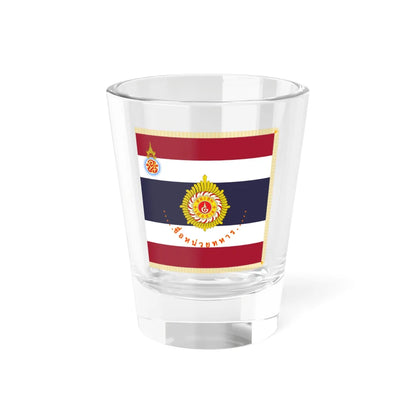Royal Thai Army Unit Colours King Rama VIII (Cambodia) Shot Glass 1.5oz 1.5oz - Go Mug Yourself