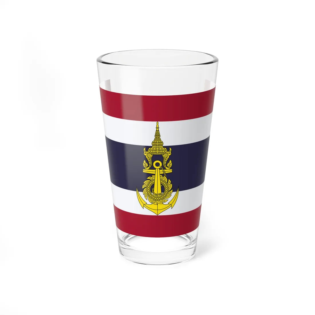 Royal Thai Navy Unit Colour (Thailand) Pint Glass 16oz 16oz - Go Mug Yourself
