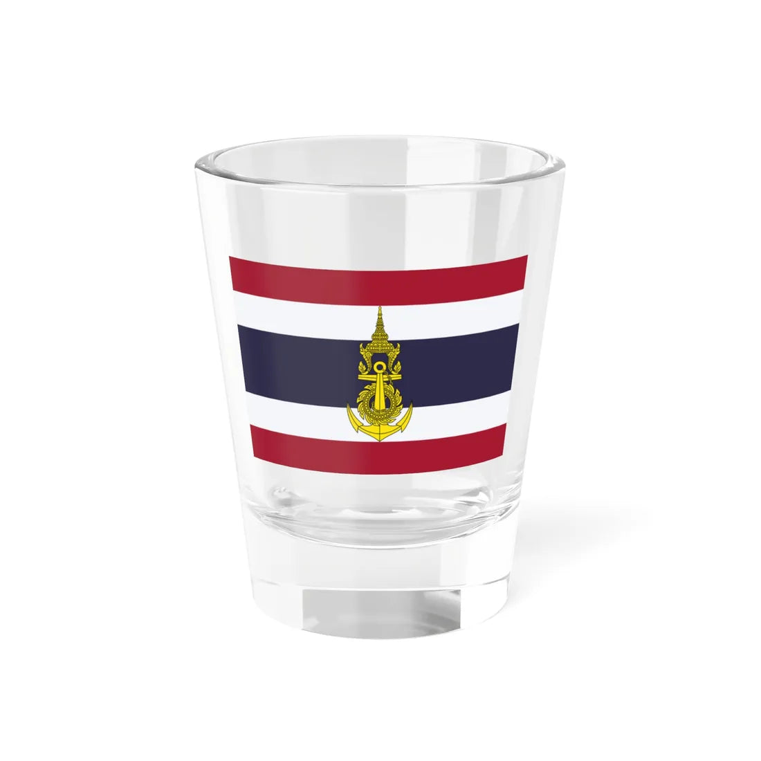 Royal Thai Navy Unit Colour (Thailand) Shot Glass 1.5oz 1.5oz - Go Mug Yourself