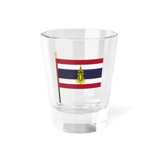 Royal Thai Navy Unit Colour with staff (Thailand) Shot Glass 1.5oz 1.5oz - Go Mug Yourself