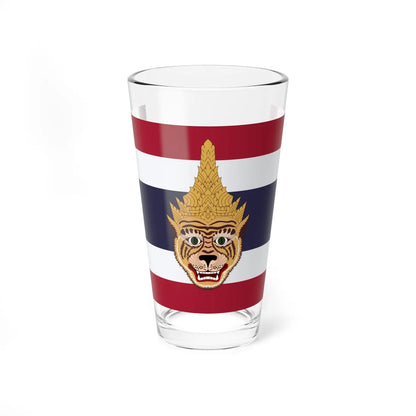 Royal Wild Tigers Naval Ensign (Thailand) Pint Glass 16oz 16oz - Go Mug Yourself