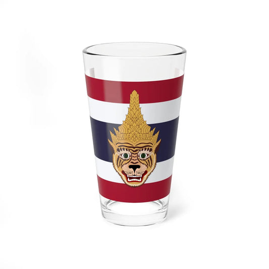 Royal Wild Tigers Naval Ensign (Thailand) Pint Glass 16oz 16oz - Go Mug Yourself