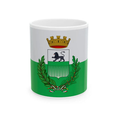 Rozzano-Bandiera (Italy) White Coffee Mug 11oz - Go Mug Yourself