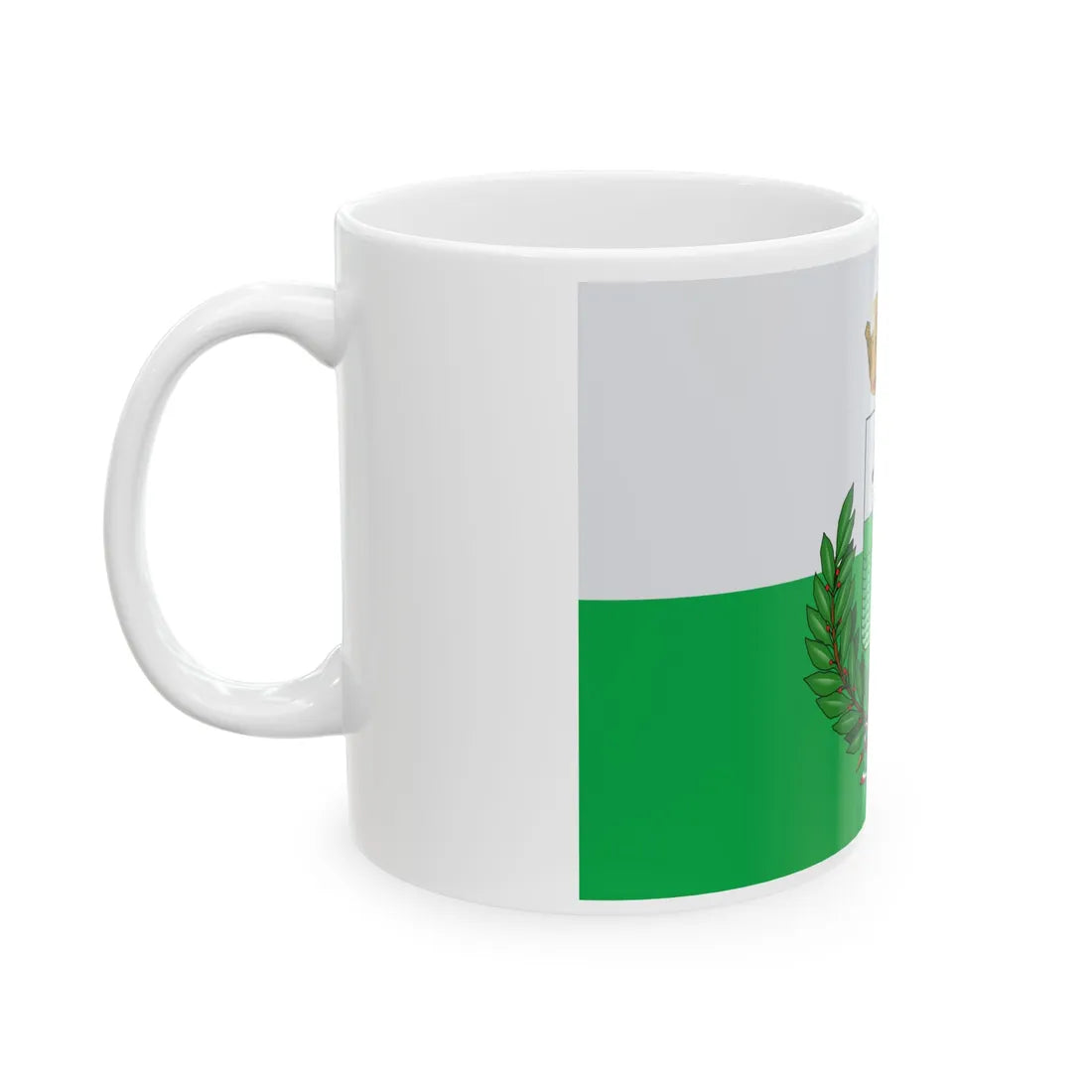 Rozzano-Bandiera (Italy) White Coffee Mug - Go Mug Yourself