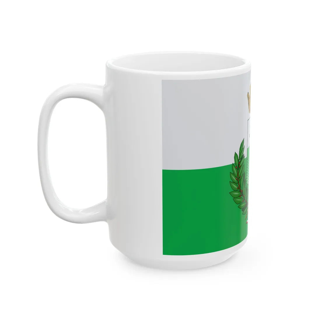Rozzano-Bandiera (Italy) White Coffee Mug - Go Mug Yourself